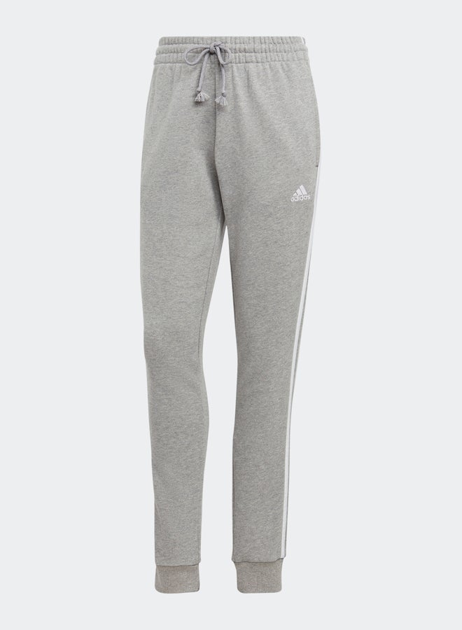 Adidas بنطال رياضي أساسيات 3 خطوط فرينش تيري بأساور - Image 2